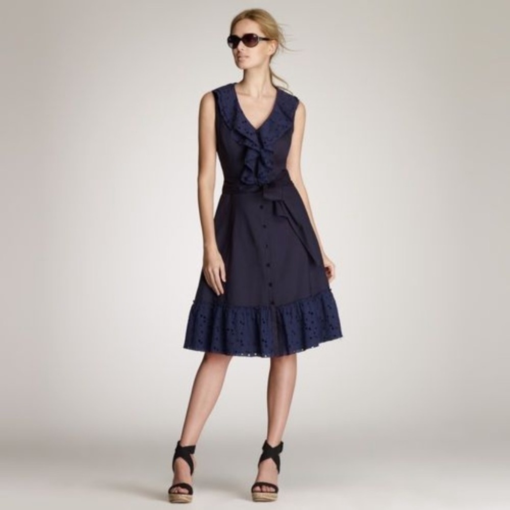 Jones New York Navy Midi Dress